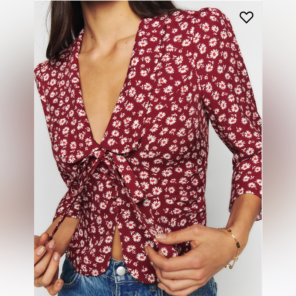 Reformation Audrina Top Cari - Size 4